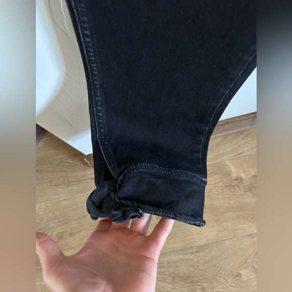 AMO Tie Ankle Jean Black Magic size 28 - Picture 7 of 12
